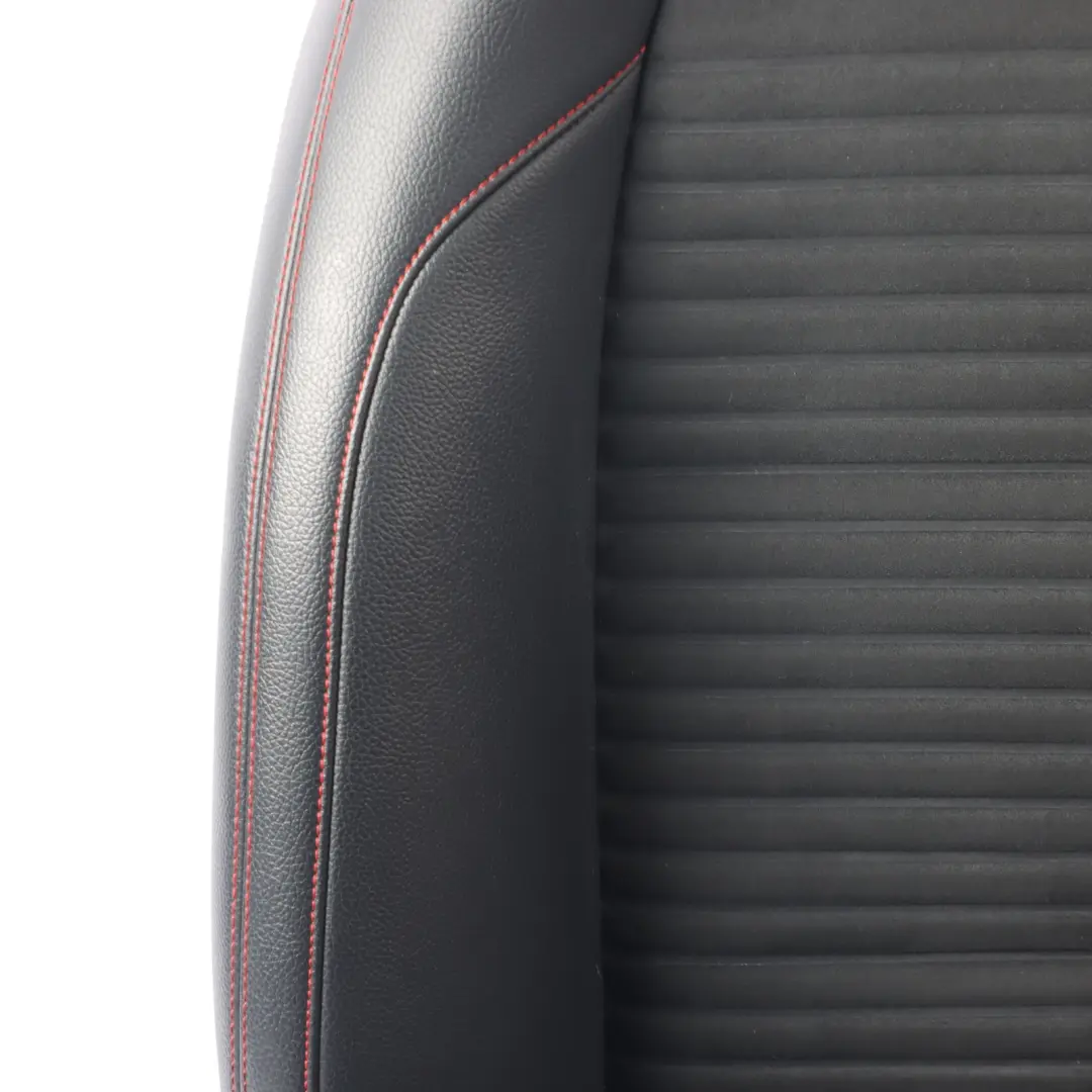 Front Seat Mercedes X117 W176 Heated Left N/S Microfiber Leather Black Red