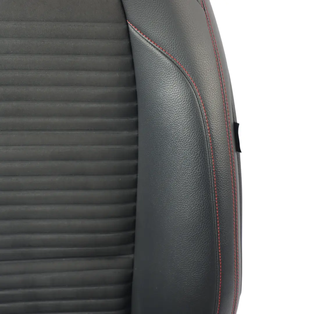 Front Seat Mercedes X117 W176 Heated Left N/S Microfiber Leather Black Red