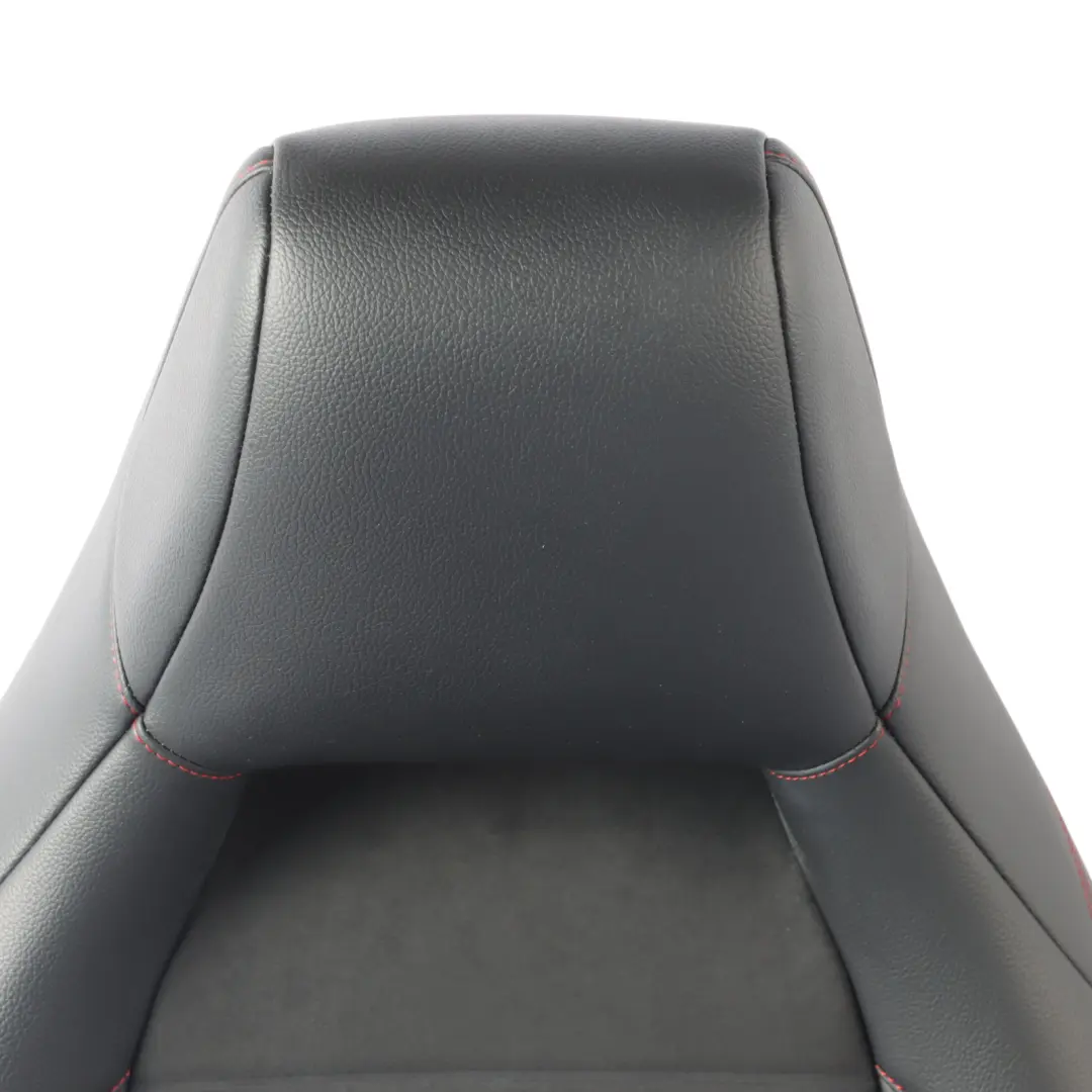 Front Seat Mercedes X117 W176 Heated Left N/S Microfiber Leather Black Red
