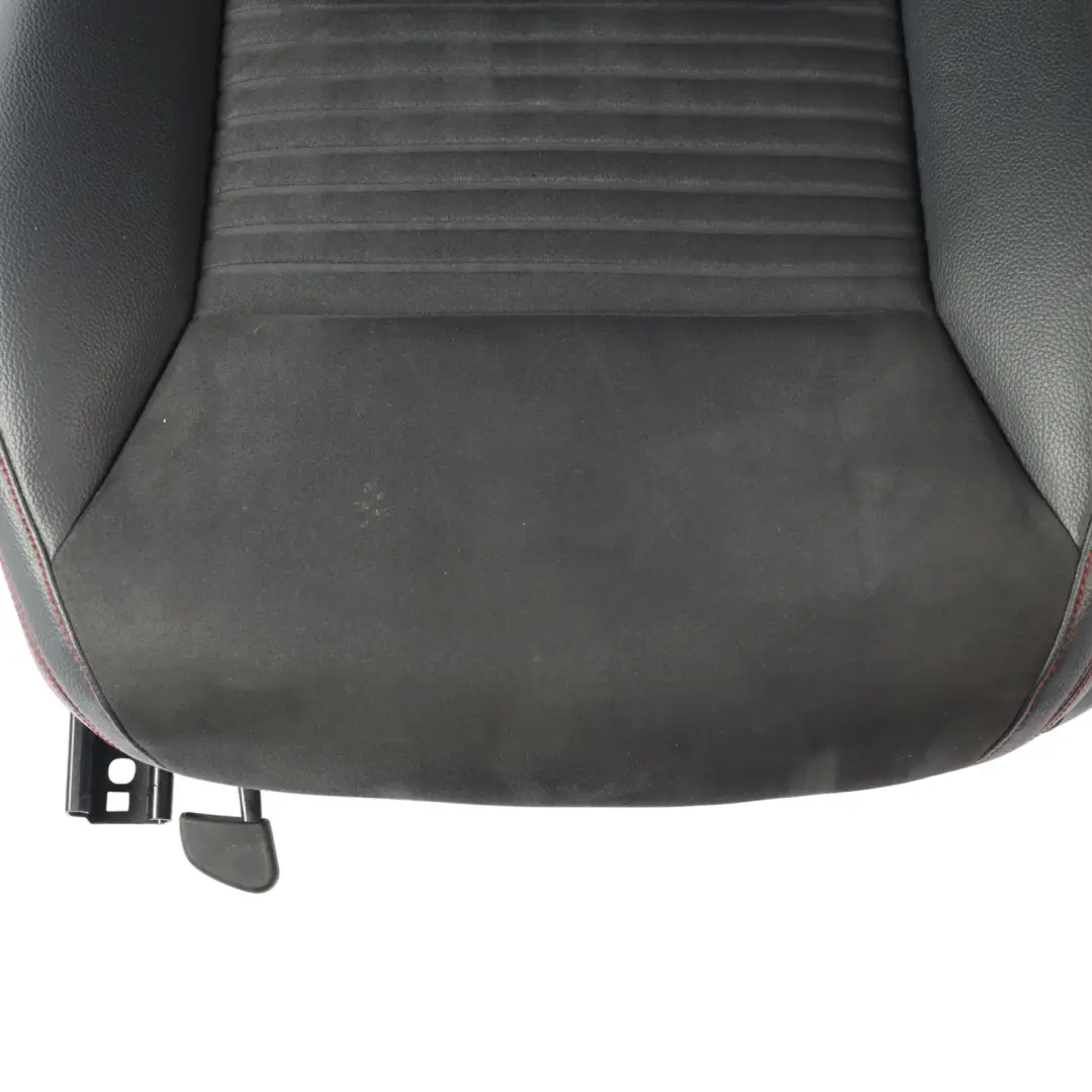 Front Seat Mercedes X117 W176 Heated Left N/S Microfiber Leather Black Red