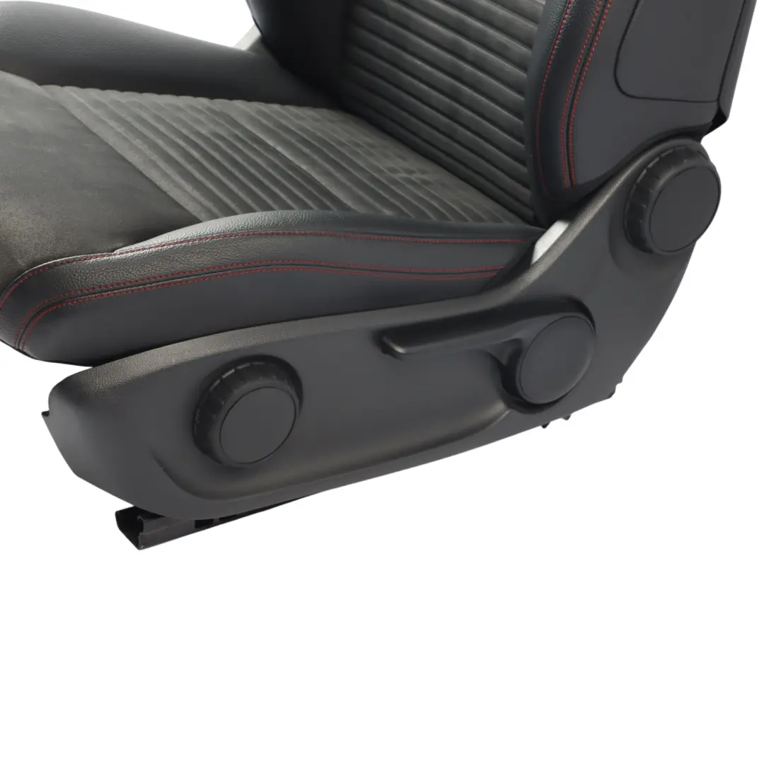 Front Seat Mercedes X117 W176 Heated Left N/S Microfiber Leather Black Red