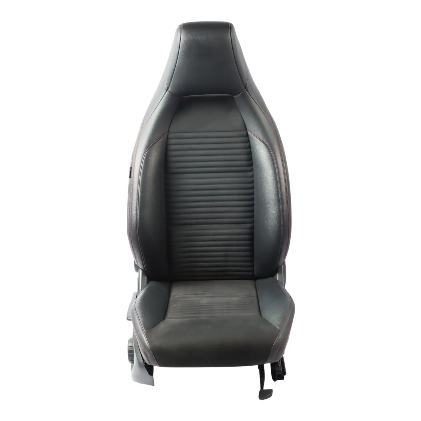 Front Seat Mercedes X117 W176 Heated Right O/S Microfiber Leather Black Red