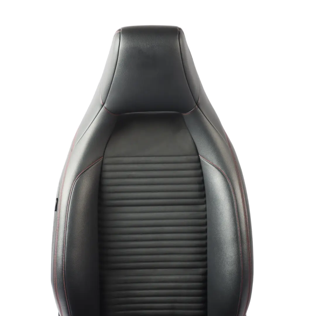 Front Seat Mercedes X117 W176 Heated Right O/S Microfiber Leather Black Red