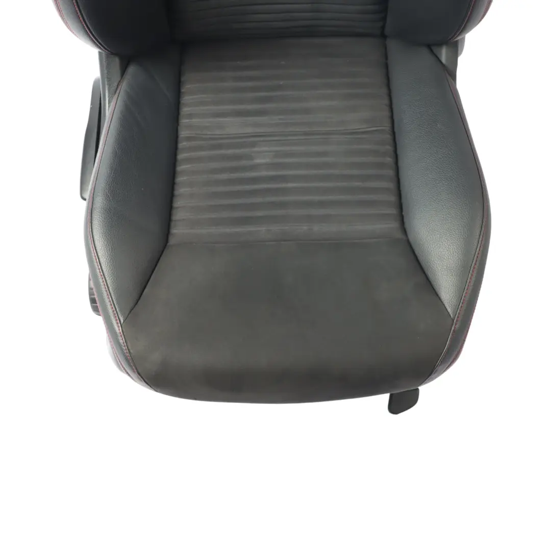 Front Seat Mercedes X117 W176 Heated Right O/S Microfiber Leather Black Red