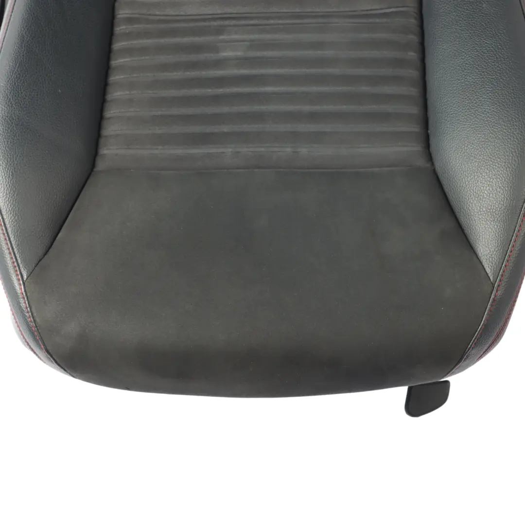 Front Seat Mercedes X117 W176 Heated Right O/S Microfiber Leather Black Red