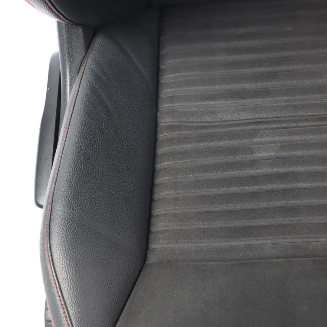 Front Seat Mercedes X117 W176 Heated Right O/S Microfiber Leather Black Red