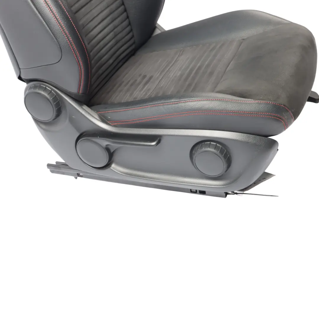 Front Seat Mercedes X117 W176 Heated Right O/S Microfiber Leather Black Red