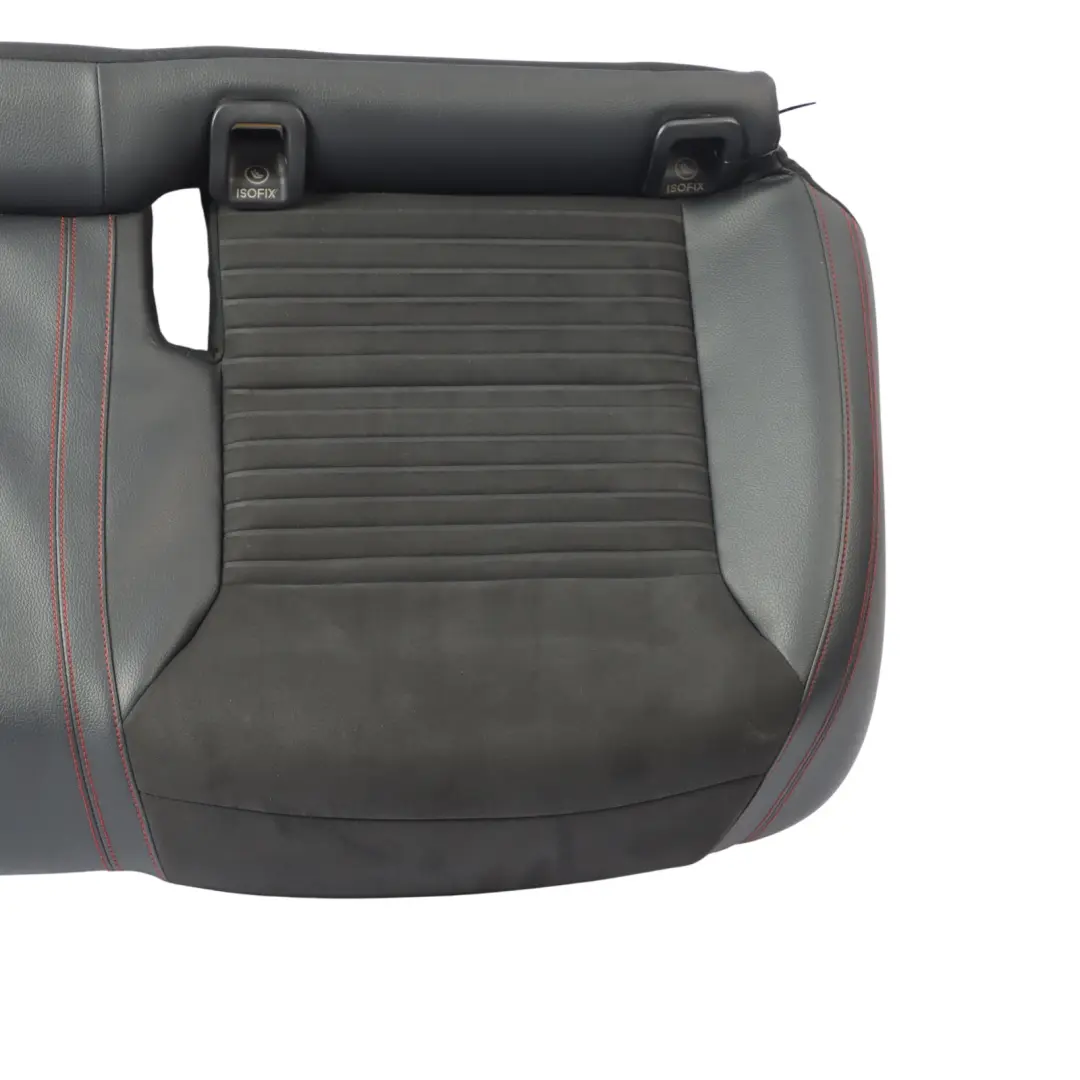 Rear Seat Bench Mercedes CLA C117 W176 Couch Covering Black Fabric Leather 