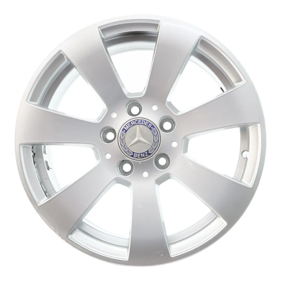 Silber 7-Loch Leichtmetallfelge 16" ET:43 7J Mercedes W204 - SKU A2044011102-1 - Teilenummer A2044011102