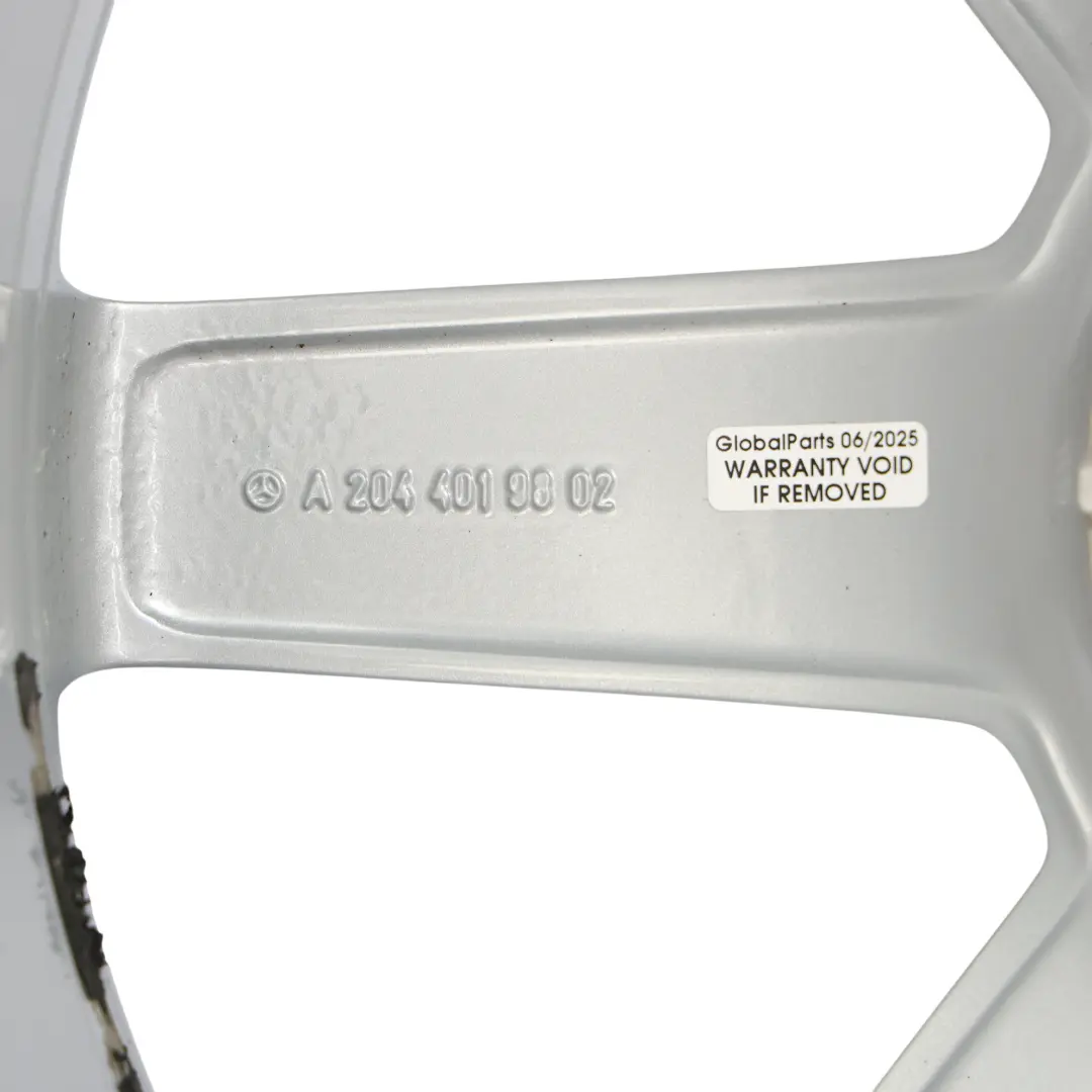 7-Speichen Leichtmetallfelge vorne 18" 8J ET:50 Mercedes W204 - SKU A2044019802-1 - Teilenummer A2044019802