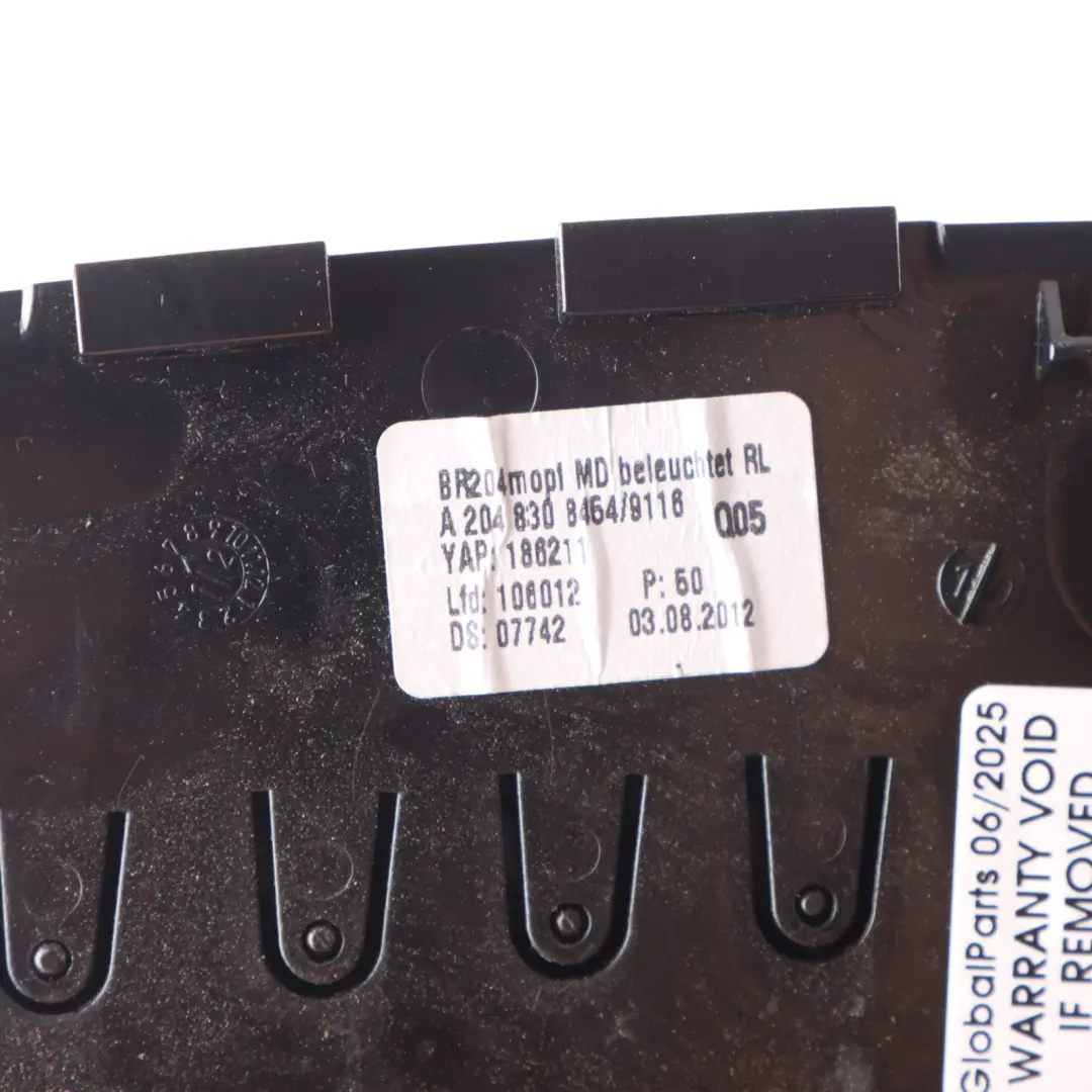 Mercedes W204 Dashboard Aria Ventilazione Centro A2048304054