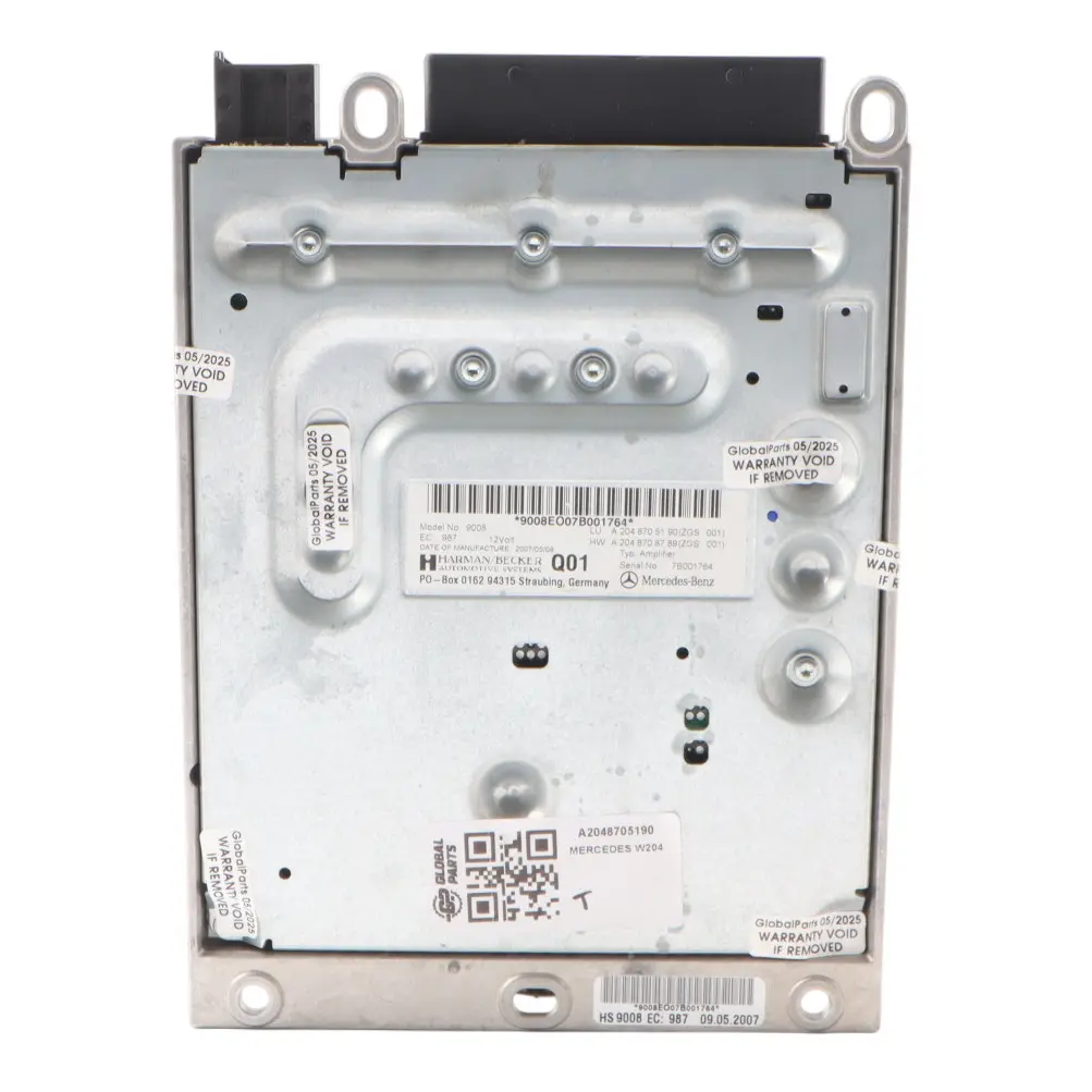 Mercedes W204 Sound Audio Amplifier Unit Harman Becker A2048705190