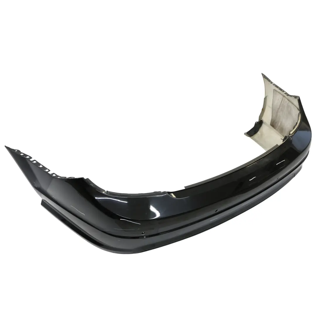 Mercedes W204 Rear Bumper Trim Panel AMG Obsidian Black Metallic - 197