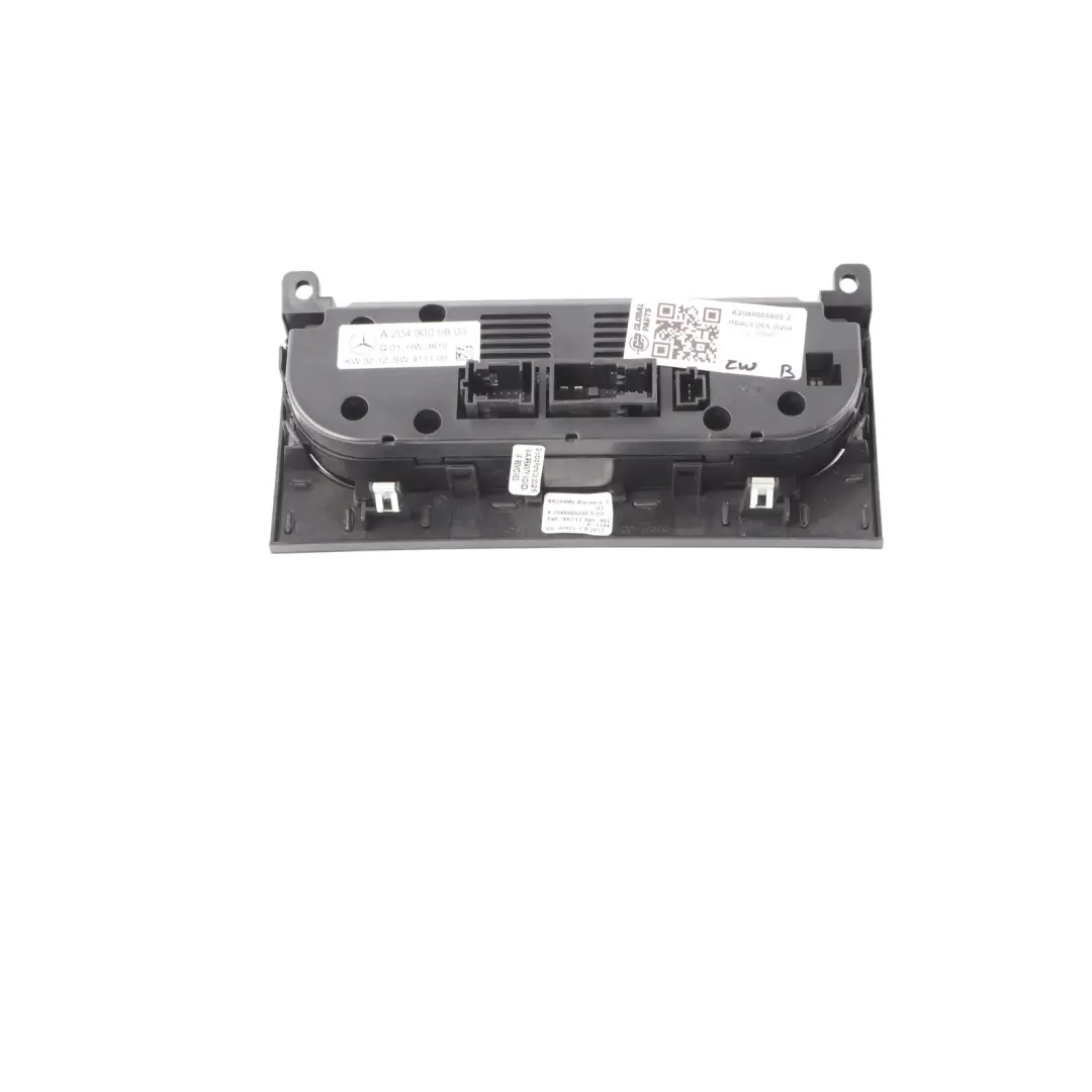 Con Panel Heater Climate Control Switch A/C Unit Mercedes W204 Air - SKU A2049005805-2 - Part number A2049005805