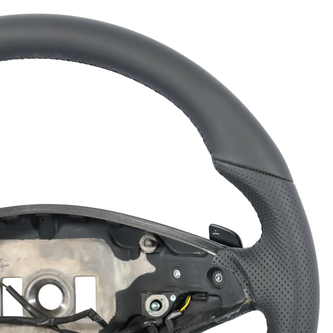 Steering Wheel Mercedes W212 NEW Black Leather with Black Threads Paddle Shift