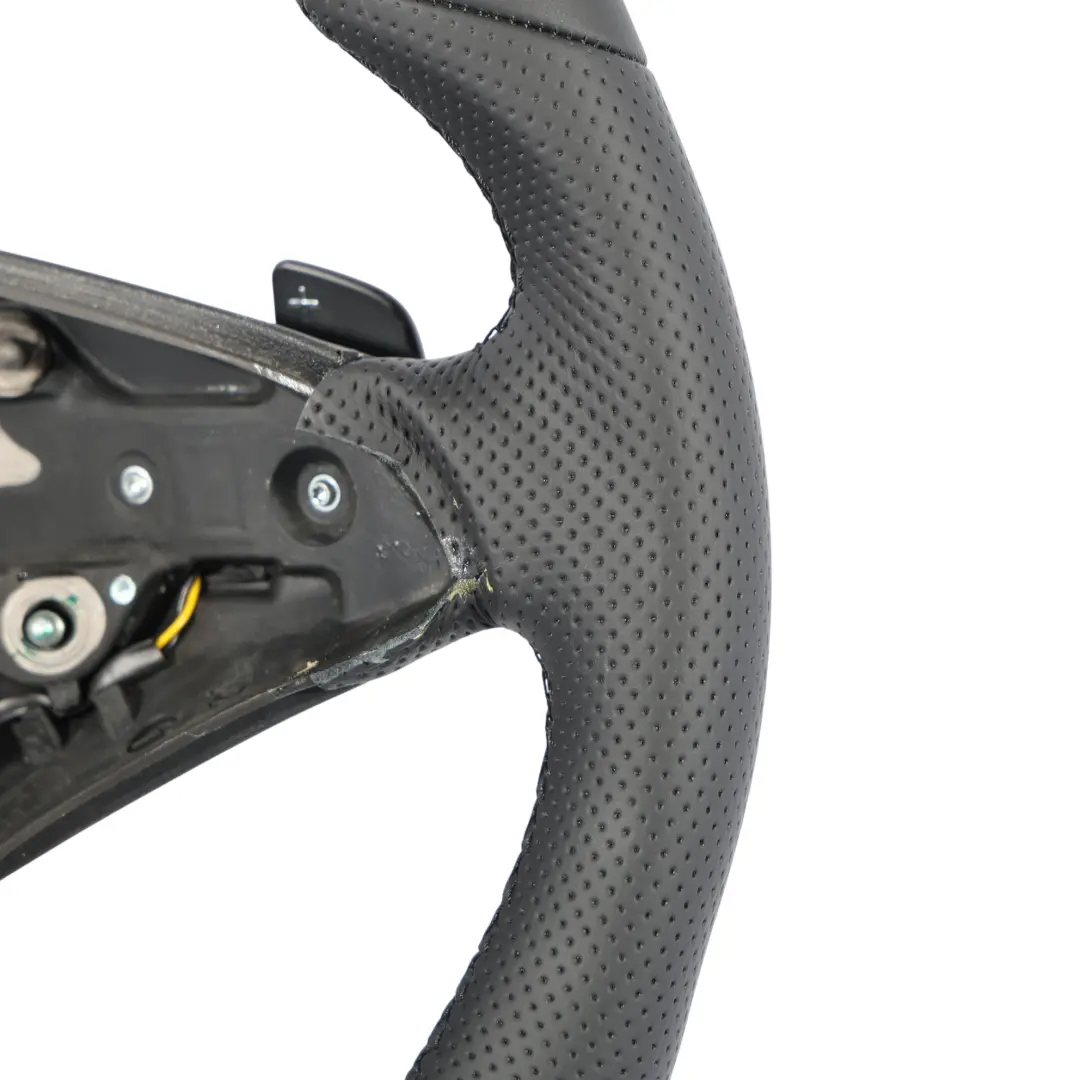 Steering Wheel Mercedes W212 NEW Black Leather with Black Threads Paddle Shift