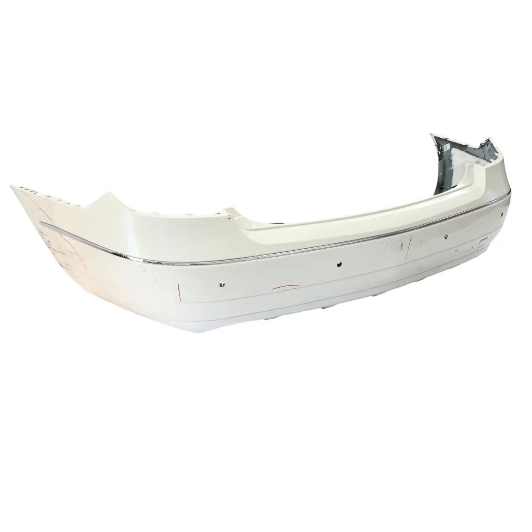 W207 Rear Bumper Trim Panel Covering Calcite White - 650 Mercedes - SKU A2078801247-CW - Part number A2078801247