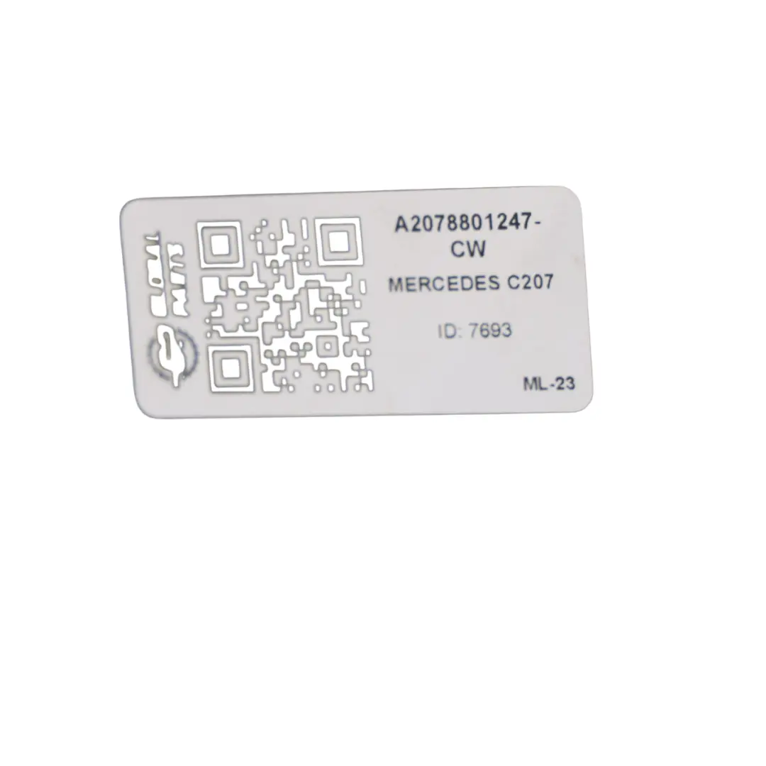 W207 Rear Bumper Trim Panel Covering Calcite White - 650 Mercedes - SKU A2078801247-CW - Part number A2078801247