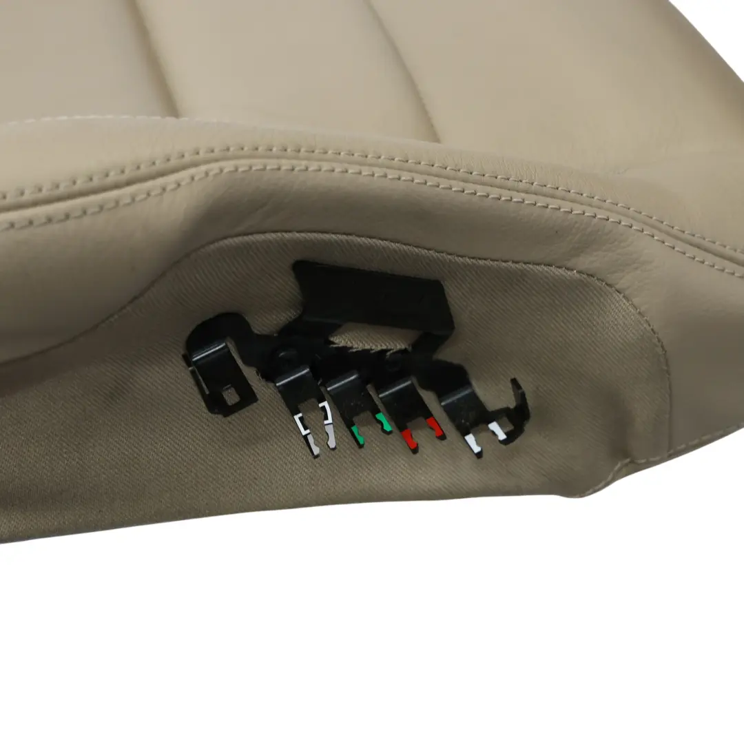 Mercedes W207 Front Seat Cover Heated Left N/S Leather Beige A2079102546