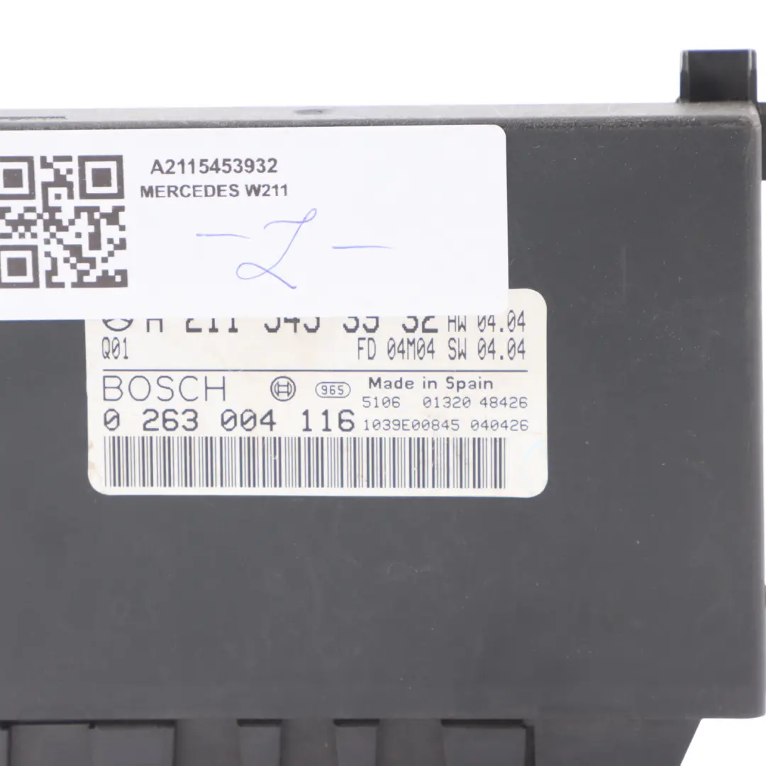 Mercedes W211 Parking Control Module Unit ECU Parktronic A2115453932