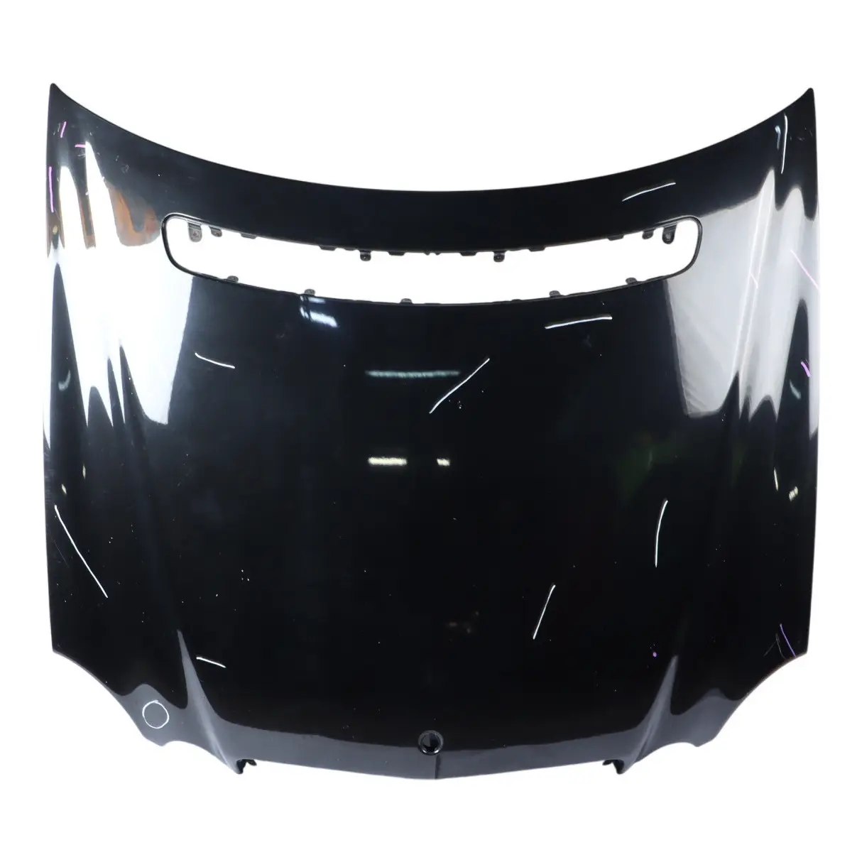 Mercedes W211 Hood Bonnet Trim Panel Covering Obsidian Black Metallic - 197