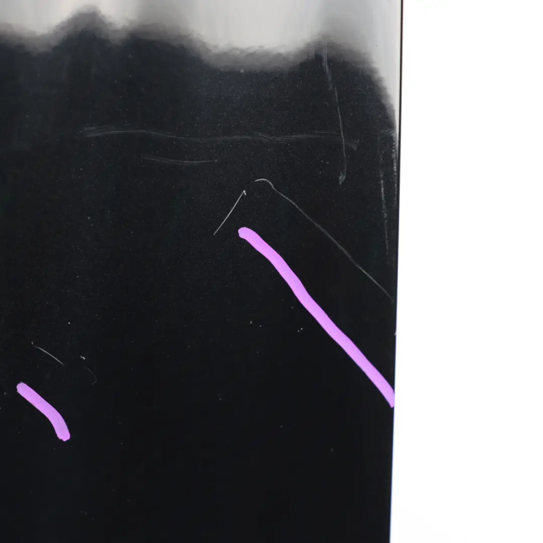 Mercedes W211 Hood Bonnet Trim Panel Covering Obsidian Black Metallic - 197