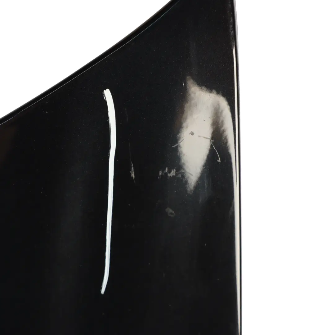 Mercedes W211 Hood Bonnet Trim Panel Covering Obsidian Black Metallic - 197