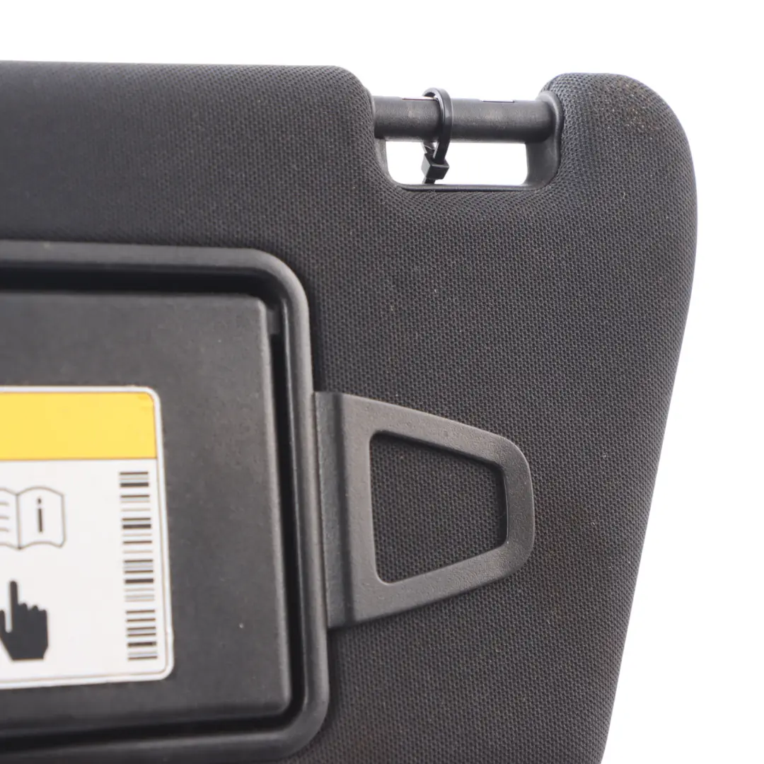 Mercedes W212 Sunvisor Front Cover Trim Panel Black Left N/S A2128104510