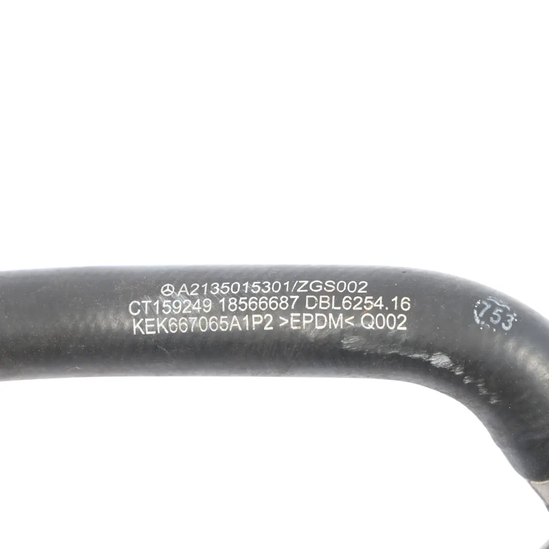 Mercedes W213 Water Coolant Pipe Hose Line Tube A2135015301