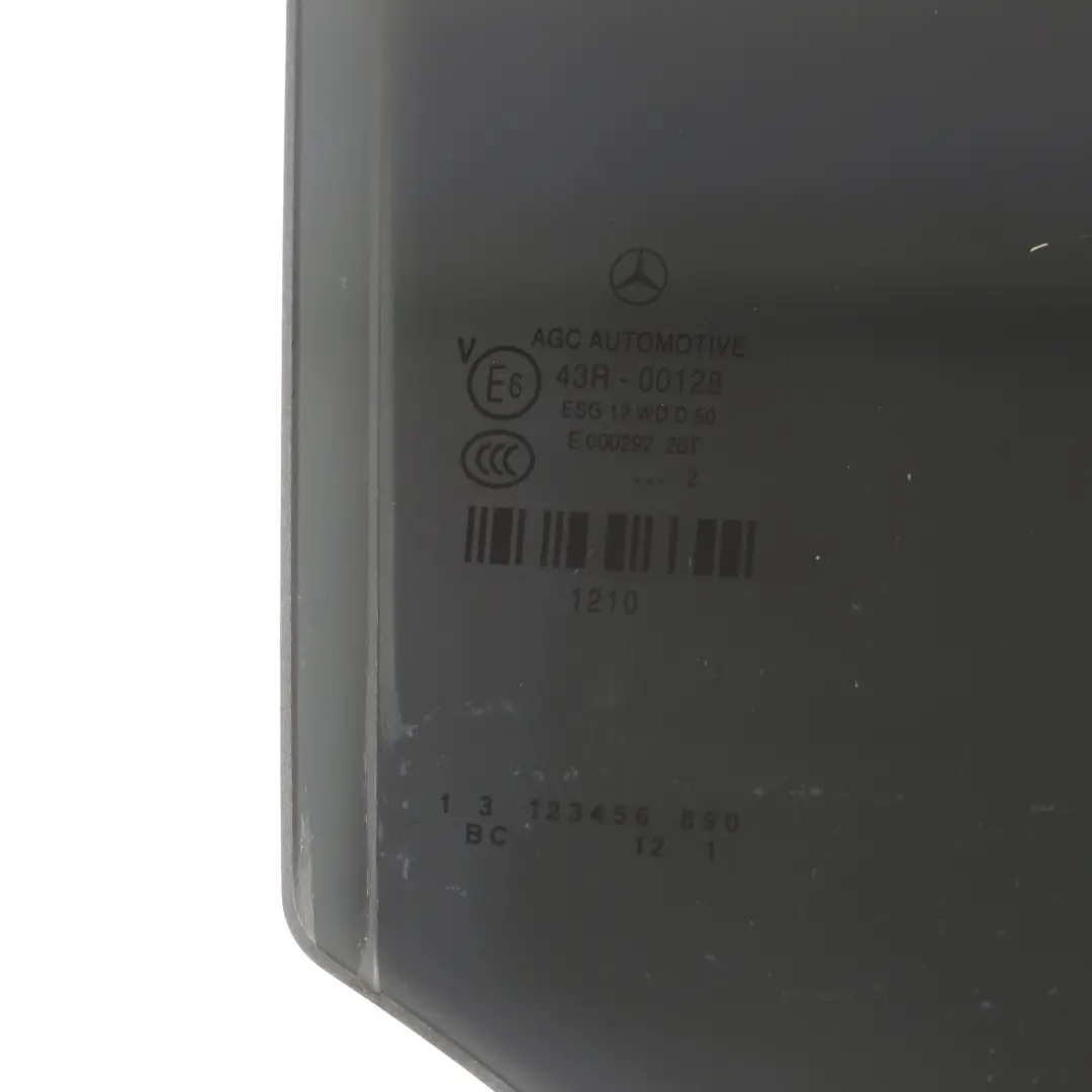 Mercedes X218 Rear Door Glass Window Right O/S ESG Dark Glazing A2187351210