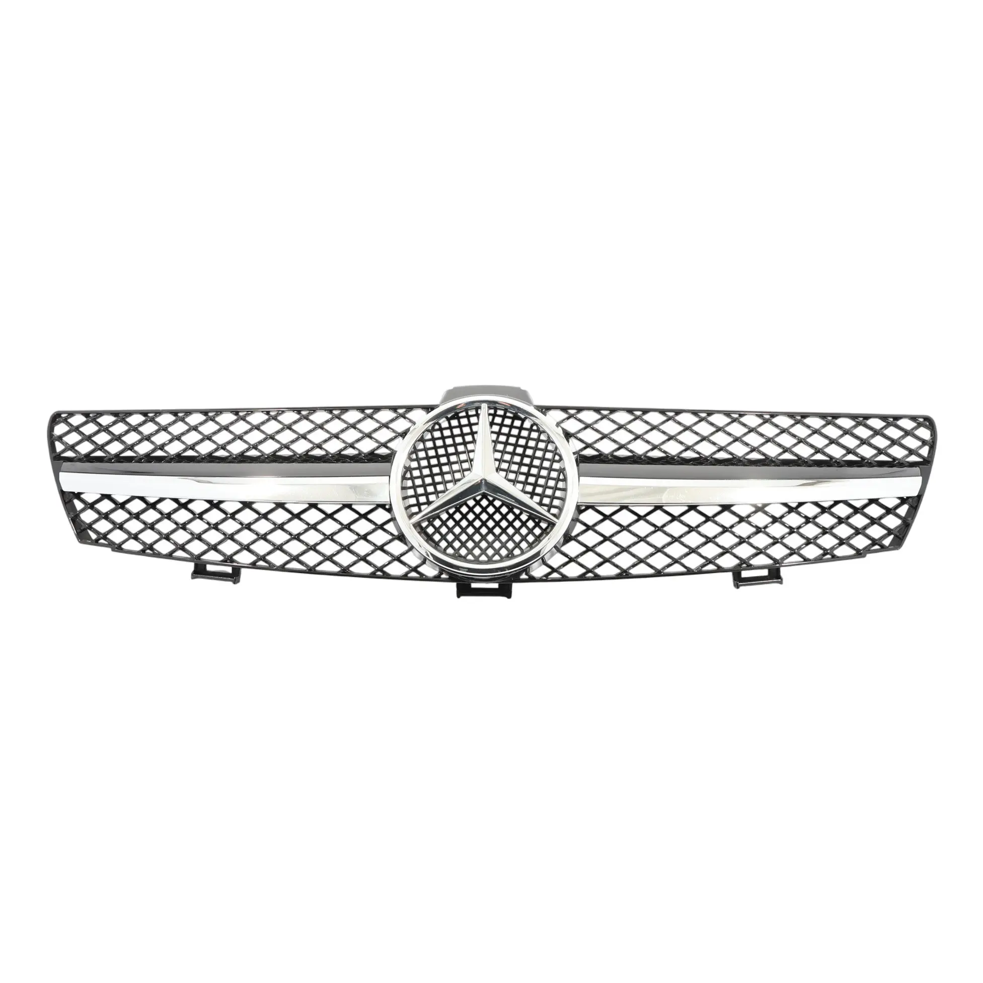 Mercedes W219 Front Hood Radiator Grille Trim Panel Silver Chrome TAIWAN