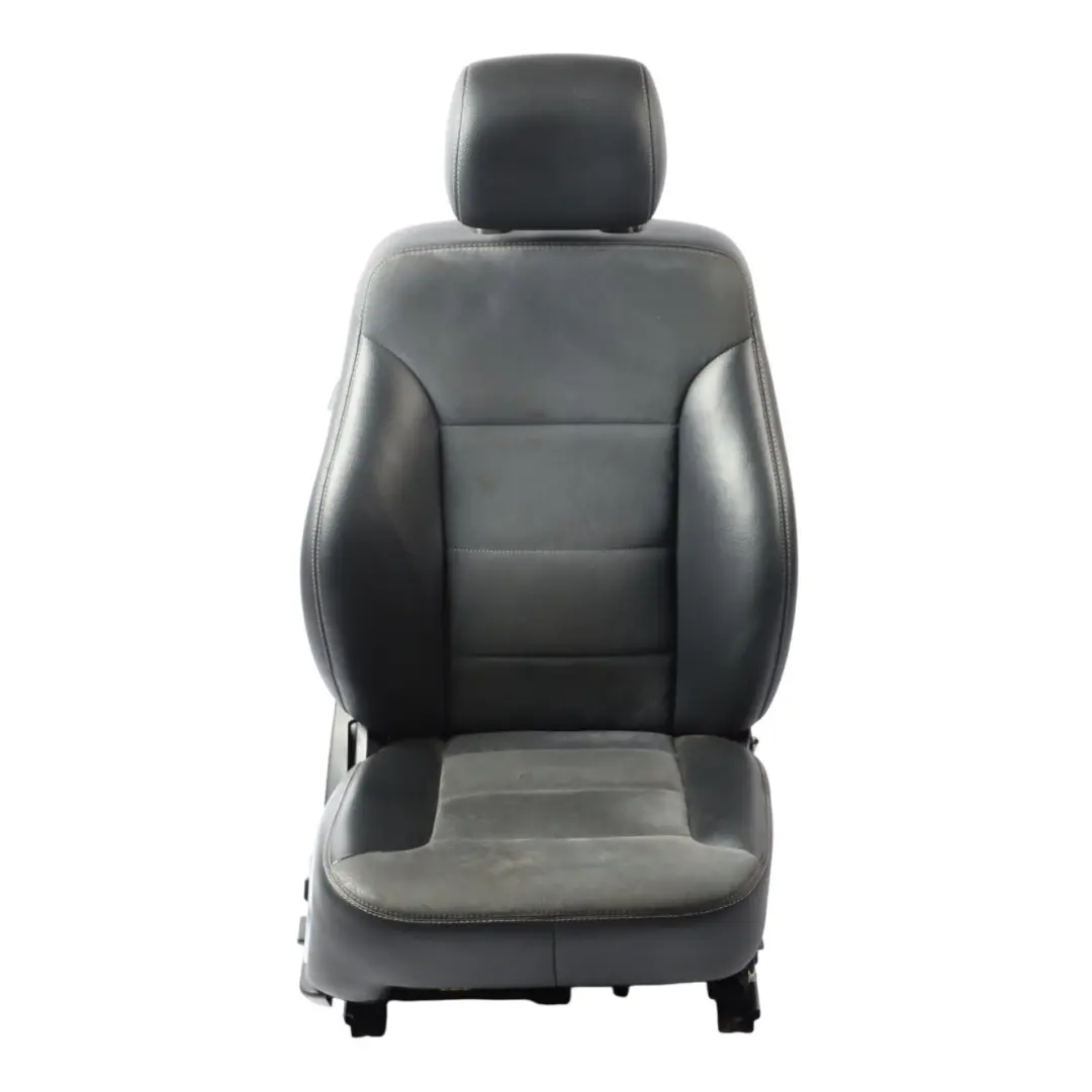 Mercedes ML W164 Front Seat Sport Heated Electric Right O/S Leather Velour Black