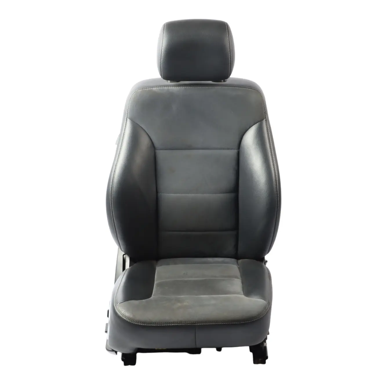 Mercedes ML W164 Front Seat Sport Heated Electric Right O/S Leather Velour Black