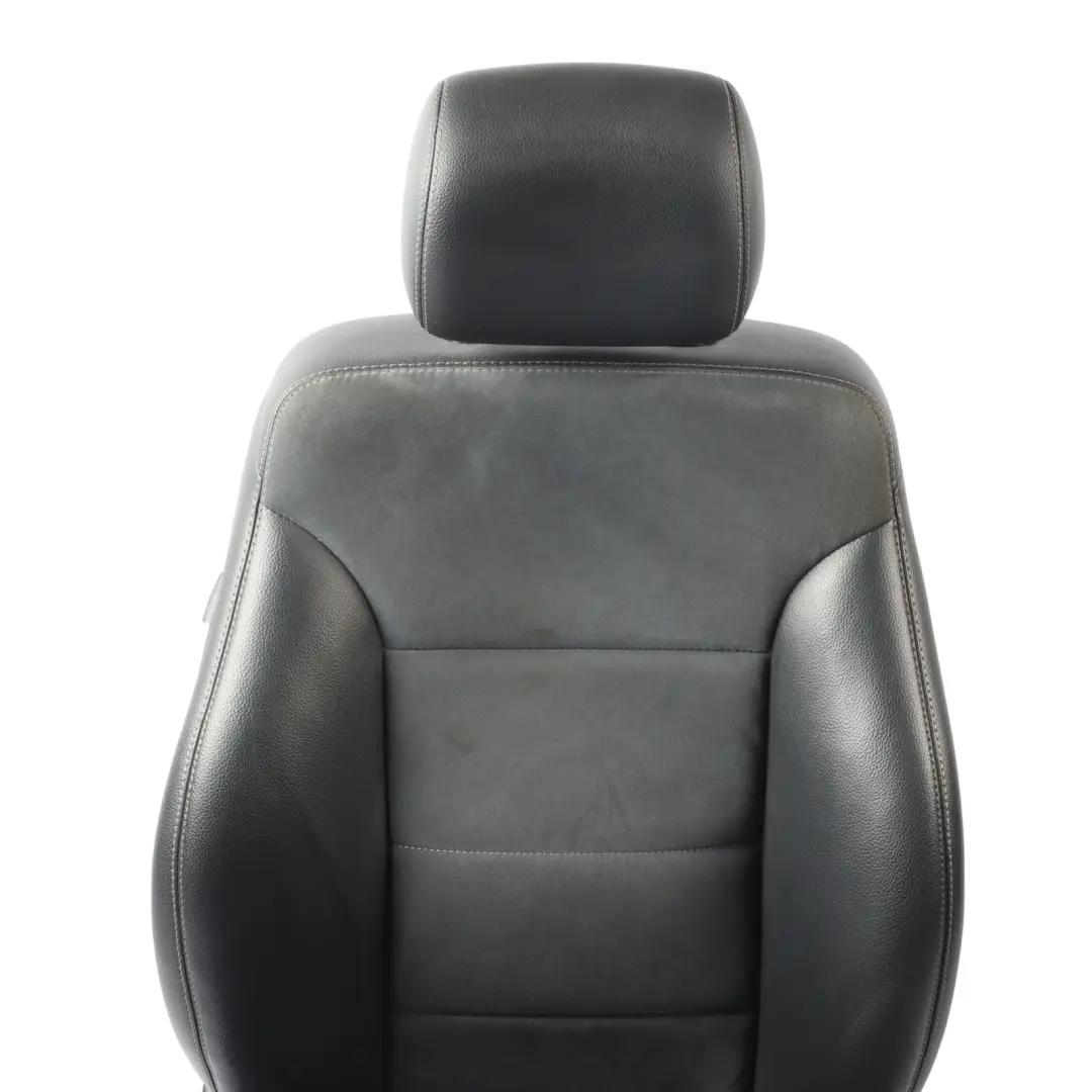 Mercedes ML W164 Front Seat Sport Heated Electric Right O/S Leather Velour Black
