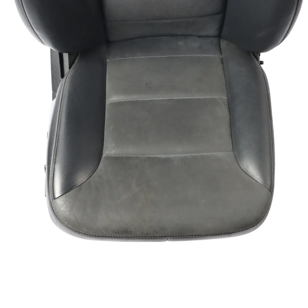 Mercedes ML W164 Front Seat Sport Heated Electric Right O/S Leather Velour Black