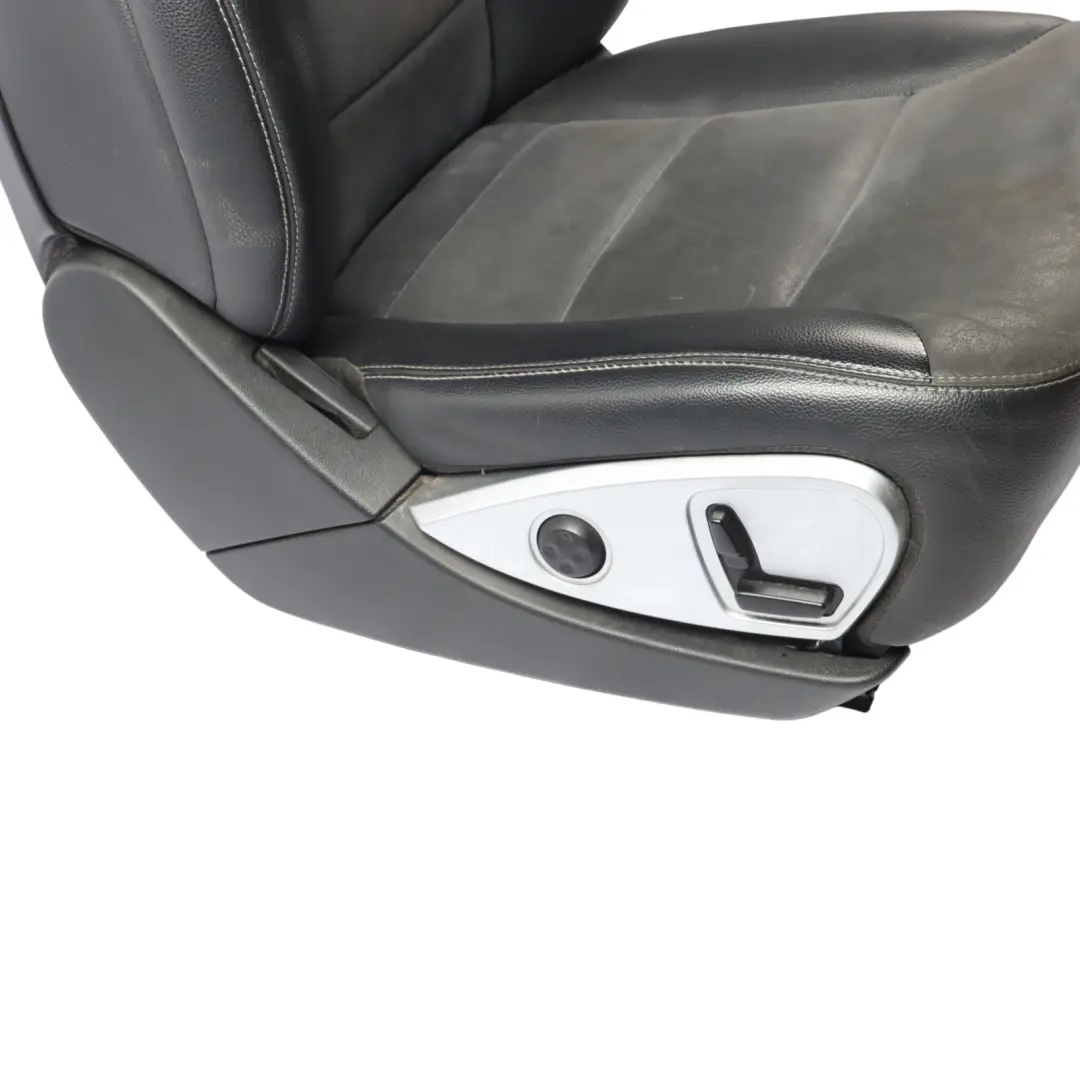 Mercedes ML W164 Front Seat Sport Heated Electric Right O/S Leather Velour Black