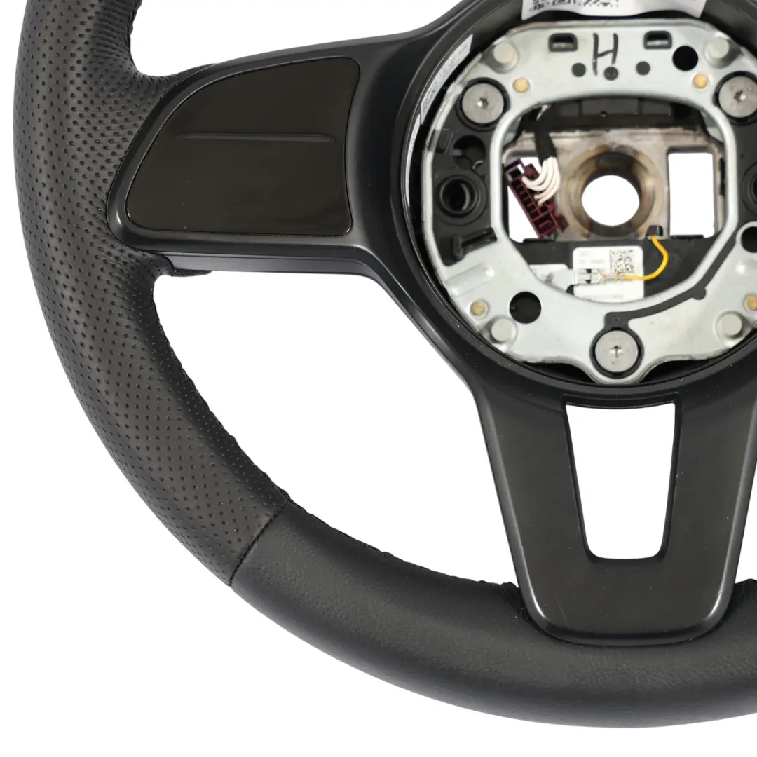 W907 W910 NUOVO in pelle nera Cambio al volante Volante Mercedes - SKU A9074604203-1 - Numero di parte A9074604203