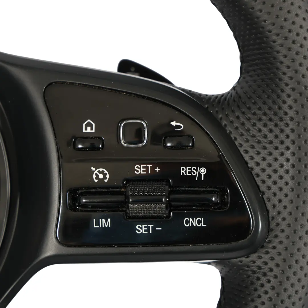 W907 W910 NUOVO in pelle nera Cambio al volante Volante Mercedes - SKU A9074604203-1 - Numero di parte A9074604203
