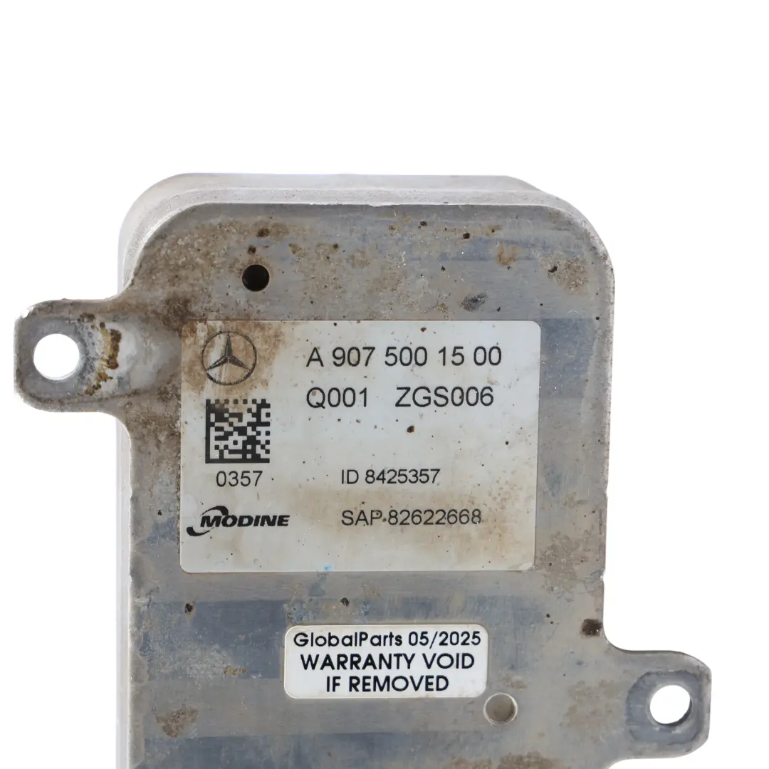 W907 OM654 Refroidisseur D'Huile Moteur Diesel Mercedes - SKU A9075001500 - Numéro de pièce A9075001500