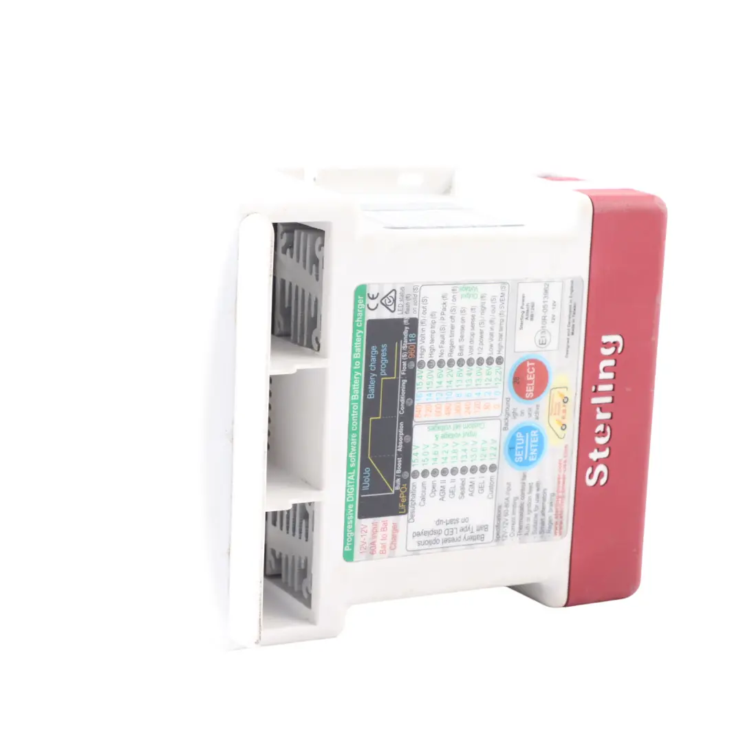 Battery-to-Battery Charger Unit Non Waterproof 12/12V 60A Sterling Power - SKU BB1260 - Part number BB1260