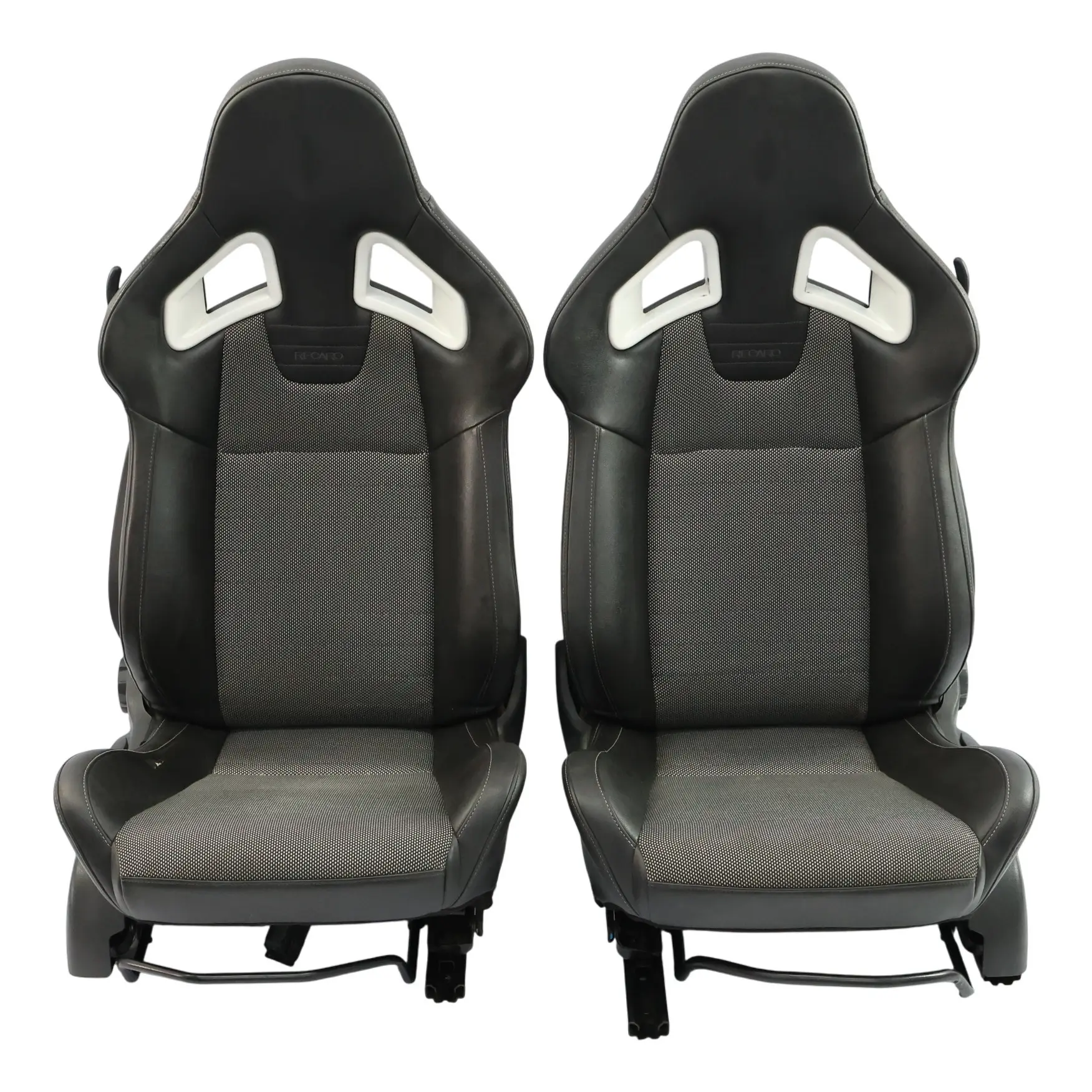 Vauxhall Corsa D VXR Front Sport Seat Seats Recaro Half Leather Black Grey