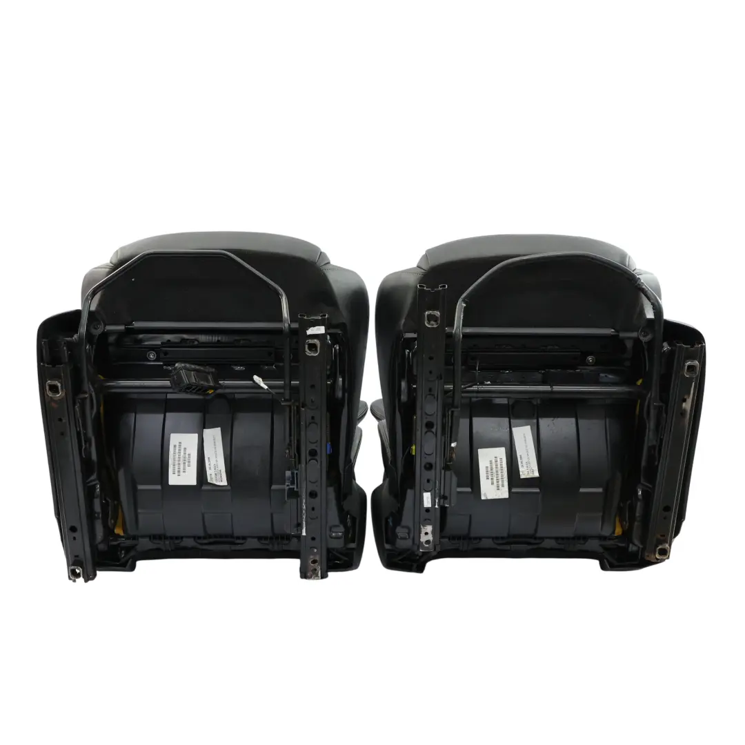 Front Sport Seat Seats Recaro Half Leather Black Grey Vauxhall Corsa D VXR - SKU CORSA-D-SEAT-RECARO-SET - Part number CORSA-D-SEAT-RECARO-SET