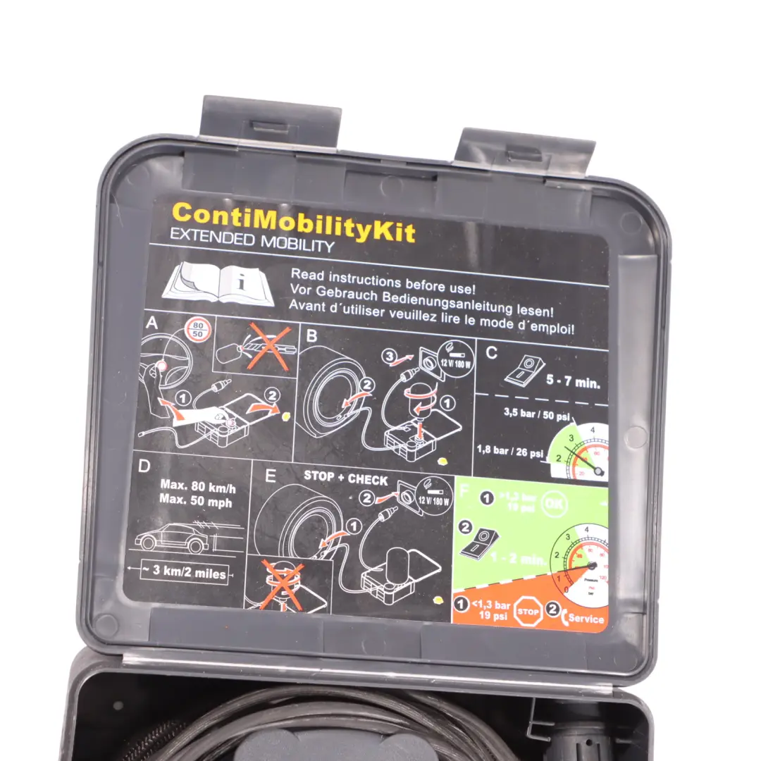 Genuine Continental Tyre Air Compressor Pump Inflator ContiMobility Kit  - SKU D301165 - Part number D301165