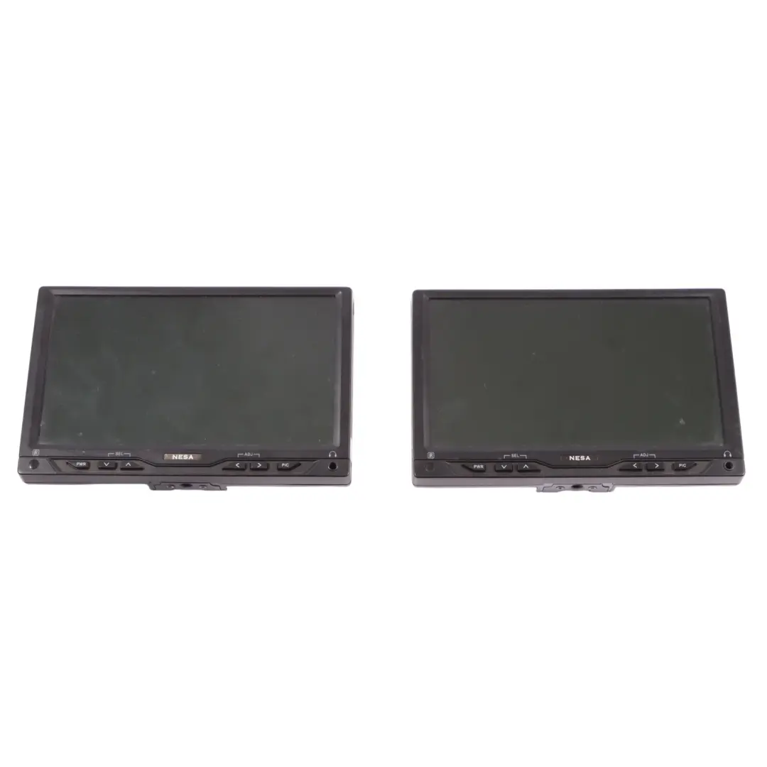 NESA Headrest Screens LCD Color Monitor Transmitters Set NSM-6565