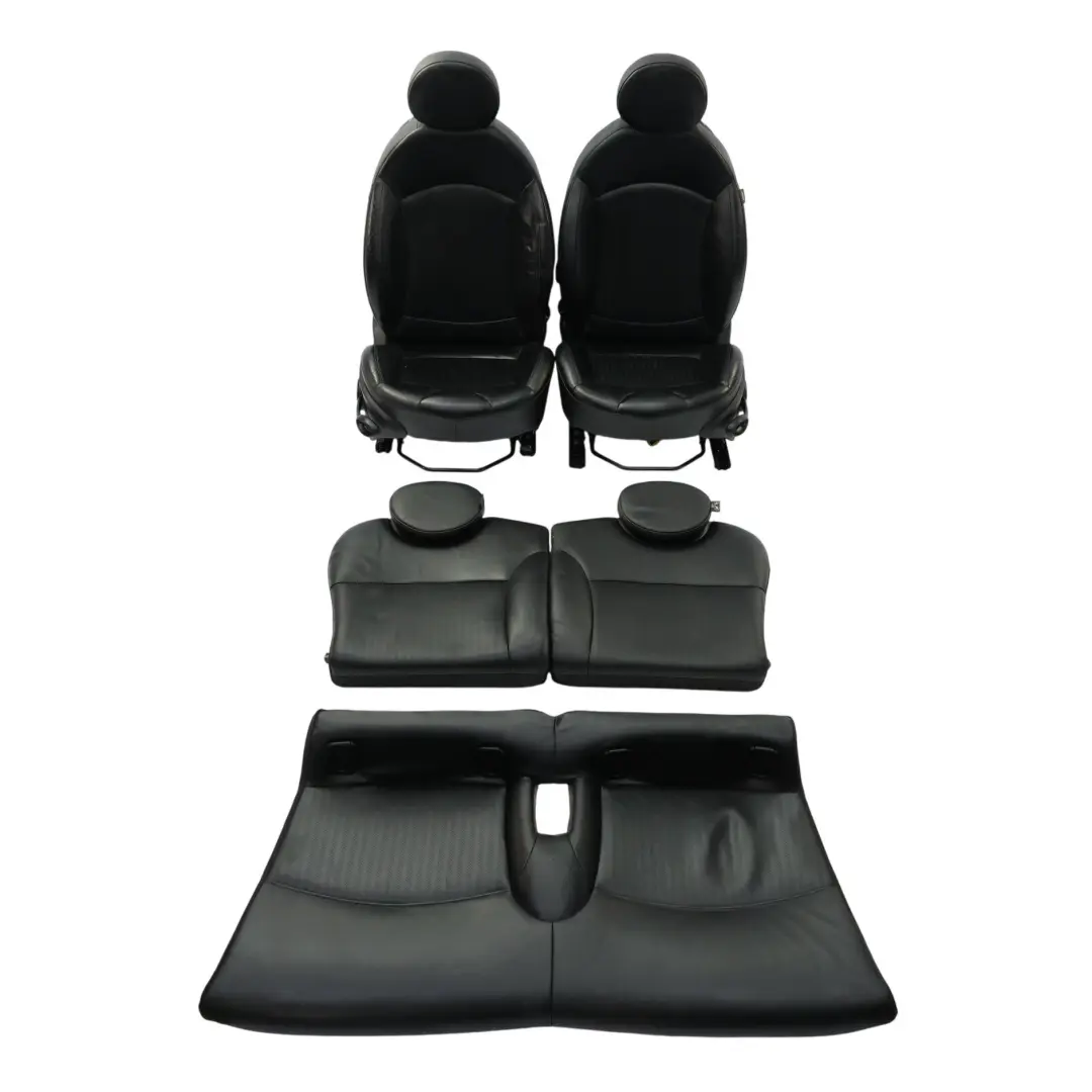 Mini Cooper One R56 Front Rear Sport Full Leather Seats Heated Set Black