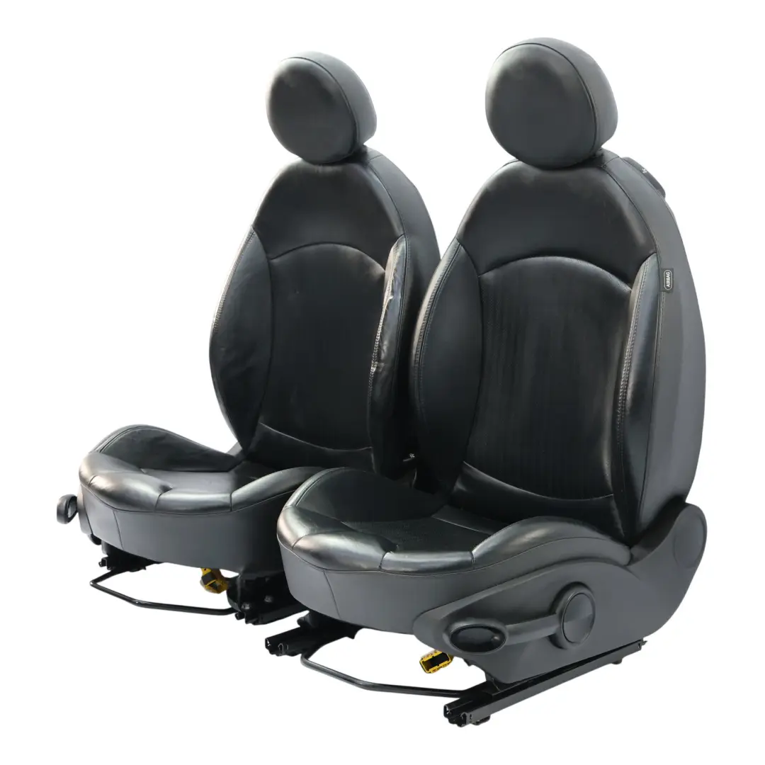 Mini Cooper One R56 Front Rear Sport Full Leather Seats Heated Set Black