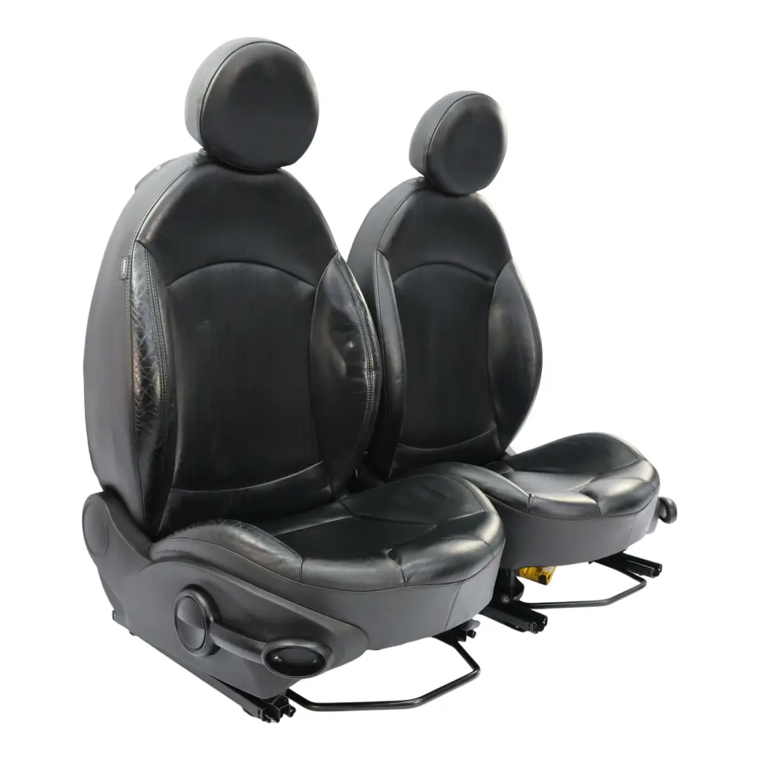 Mini Cooper One R56 Front Rear Sport Full Leather Seats Heated Set Black
