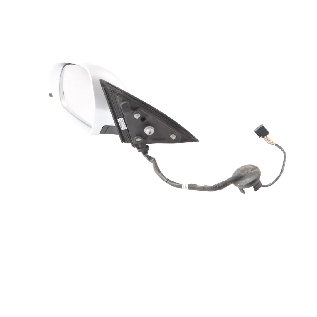 Audi A6 C6 Wing Mirror Door Electric Left N/S Ice Silver Metallic - X7W