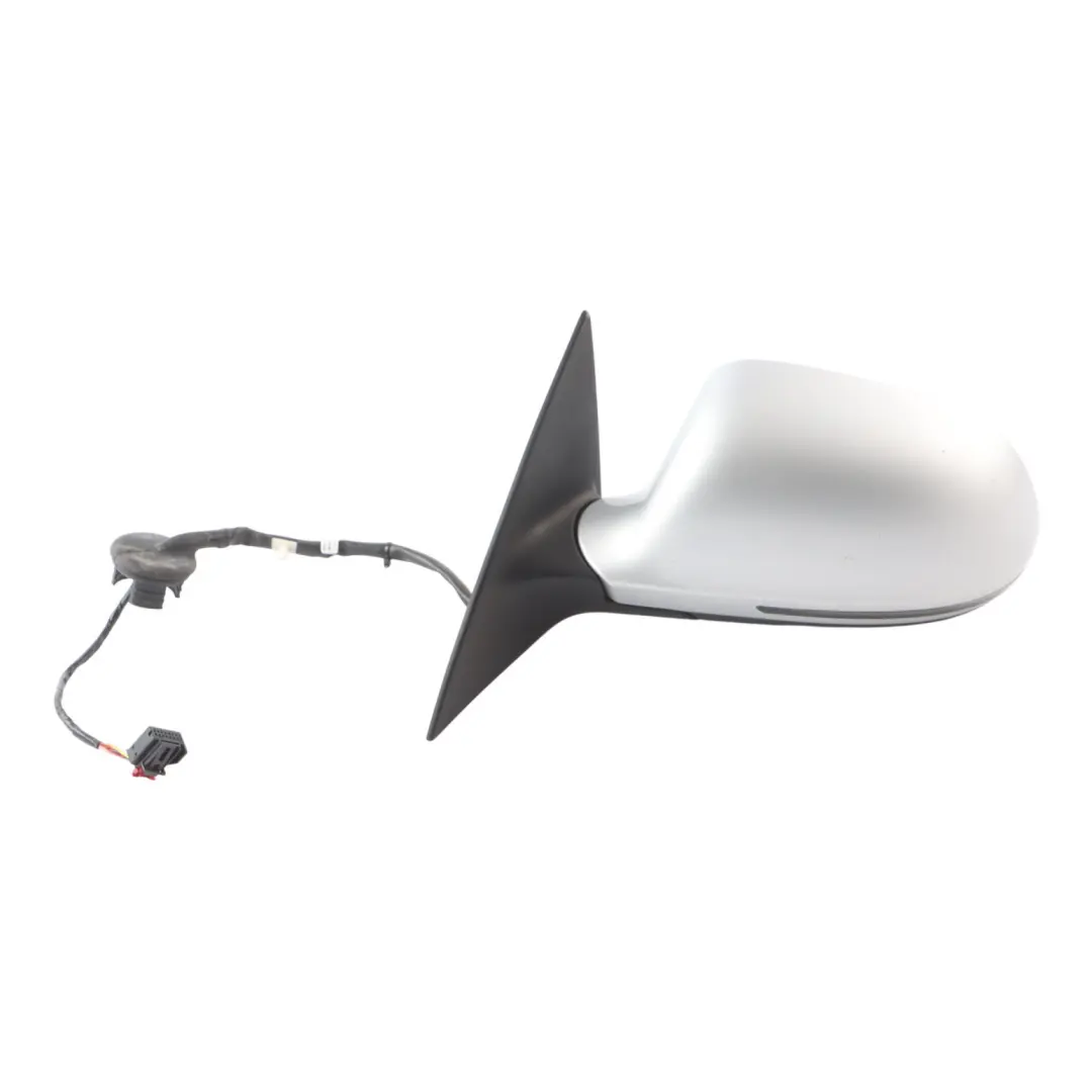 Audi A6 C6 Wing Mirror Door Electric Left N/S Ice Silver Metallic - X7W