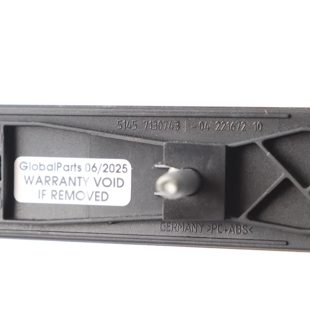 Dashboard Panel BMW E90 E91 E92 E93 Trim Dash Drink Cup Holder Black  - SKU RHD-7130743-8 - Part number 7130743